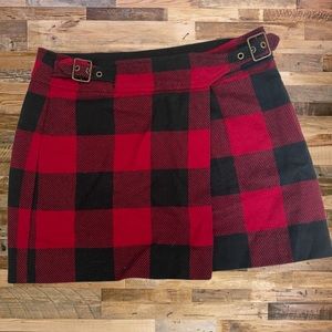 Gap Plaid Flannel Miniskirt, size 0